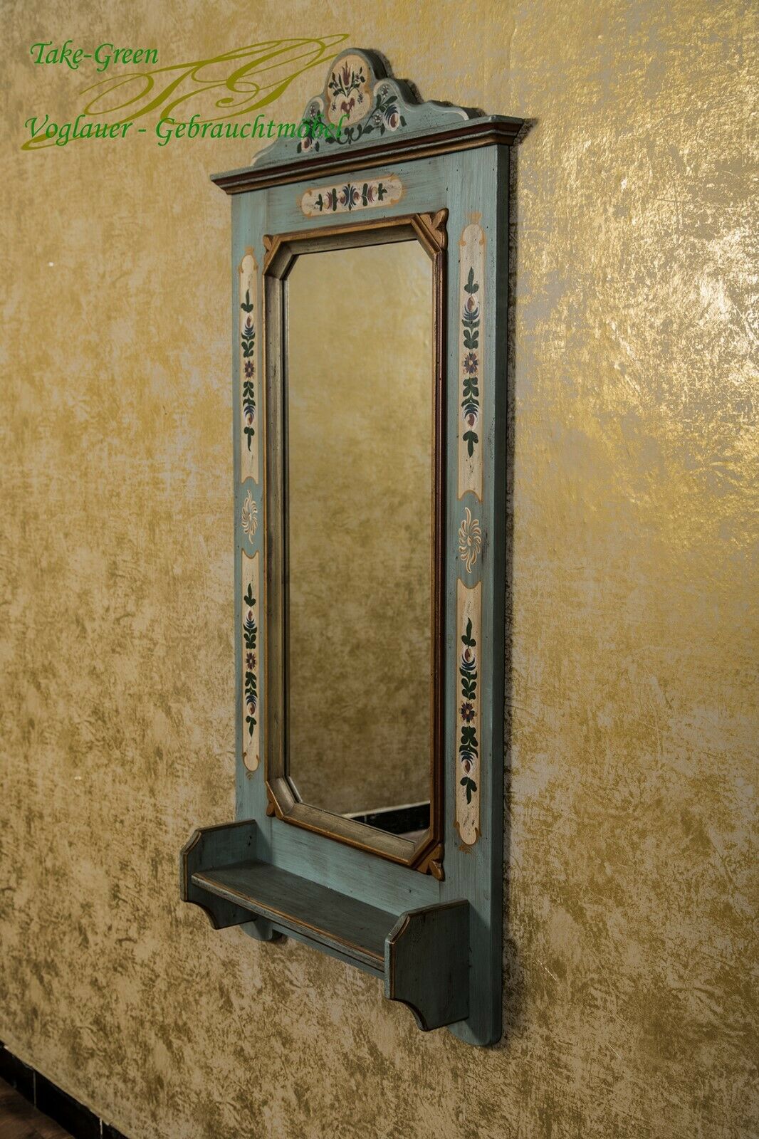 Voglauer Anno 1700 Altblau Wandspiegel Flurspiegel
