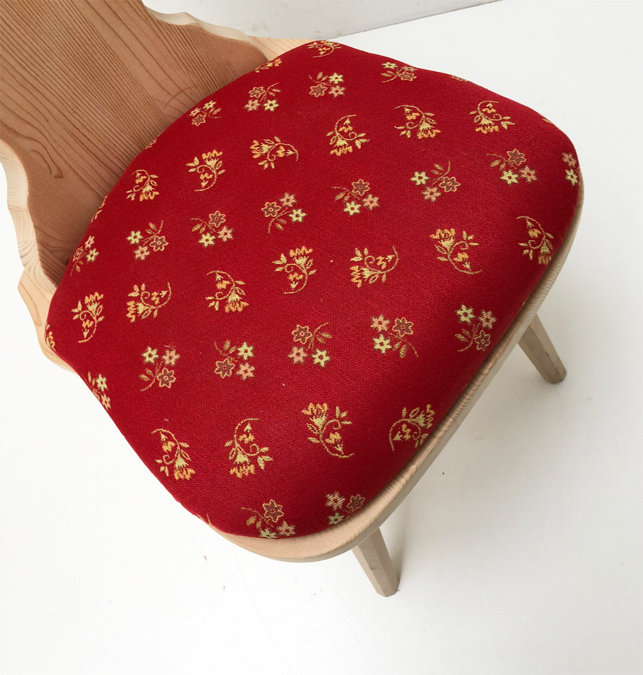 Stuhlkissen Polsterplatte Stuhl Amberg, Mülheim Streublume rot, jetzt in 38 Lagerstoffen preisgleich