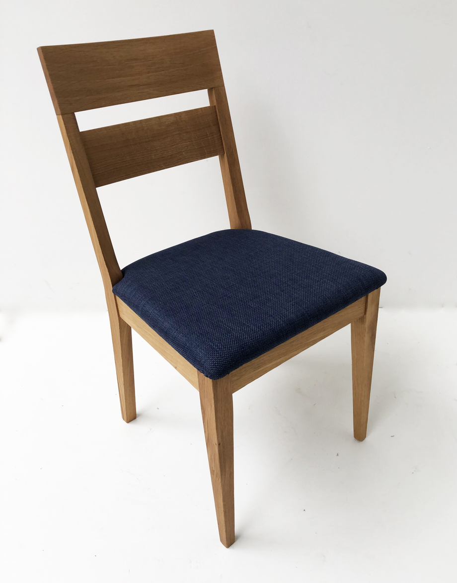 Stuhl Filippa-P, Massivholzstuhl Festpolsterung, Oviedo, Stoff Verano 674