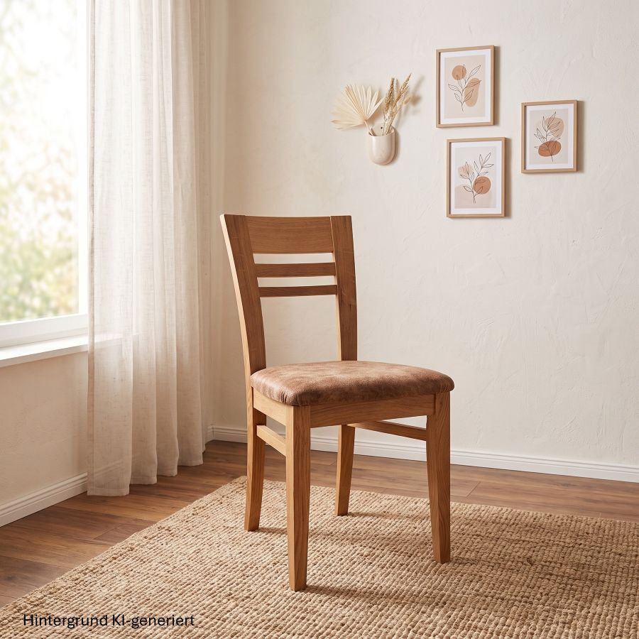 Stuhl ISEO 4102 Wildeiche, lackiert, Vollpolster Feel 230