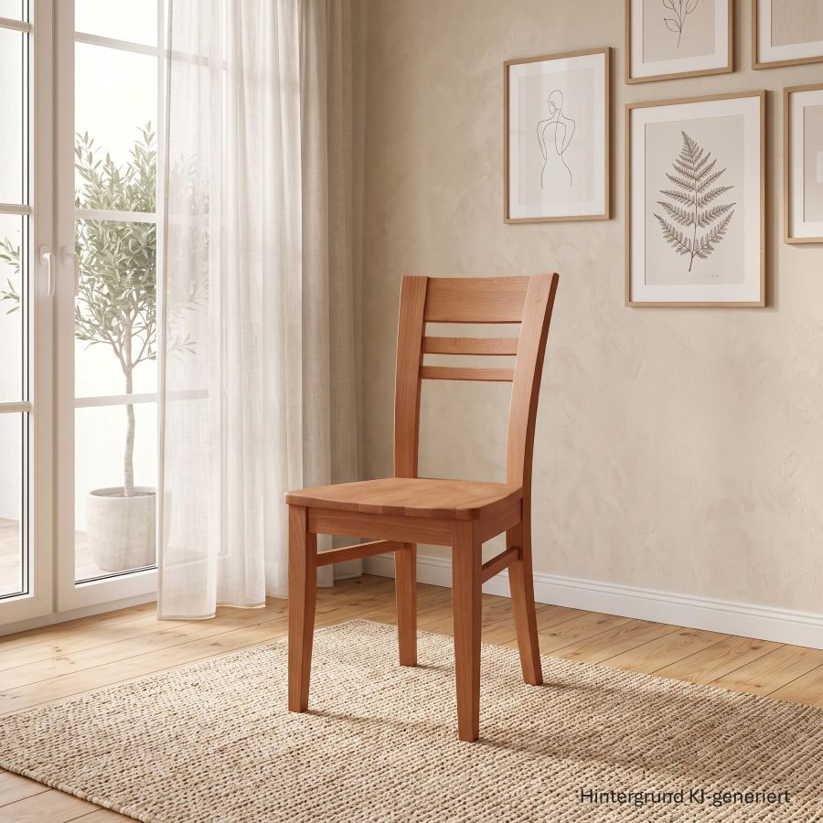 Stuhl ISEO 4102 Wildeiche, roh, unbehandelt