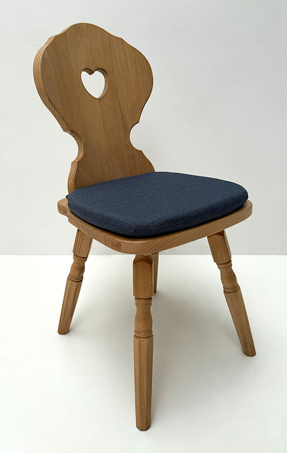 Bauernstuhl Munich, München, gedrechselter Fuß, Antik hell (Kleur 1), Kissen genäht, Verano 675