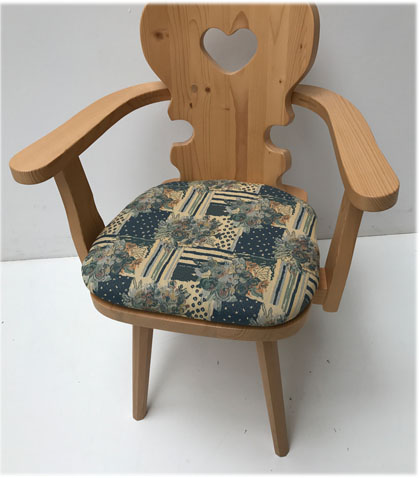 Stuhlkissen Polsterplatte Stuhl Garmisch, München blau (Auslaufstofff)