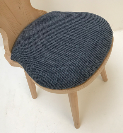 Stuhlkissen Polsterplatte Stuhl Landau, Natura blau, jetzt in 38 Lagerstoffen preisgleich