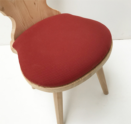 Stuhlkissen Polsterplatte Stuhl Landau, Wels rot, jetzt in 38 Lagerstoffen preisgleich