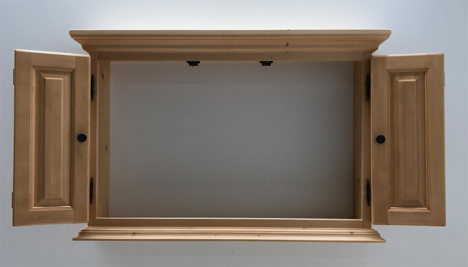 Oberteil für Anrichte Kommode Füssen, TV- Wandschrank Öffnungsmaß Flat