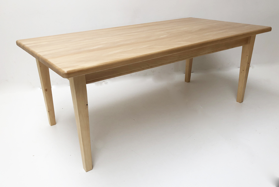 Vierfußtisch Nürnberg 100/200 cm,  Fichte ohne Schubladen