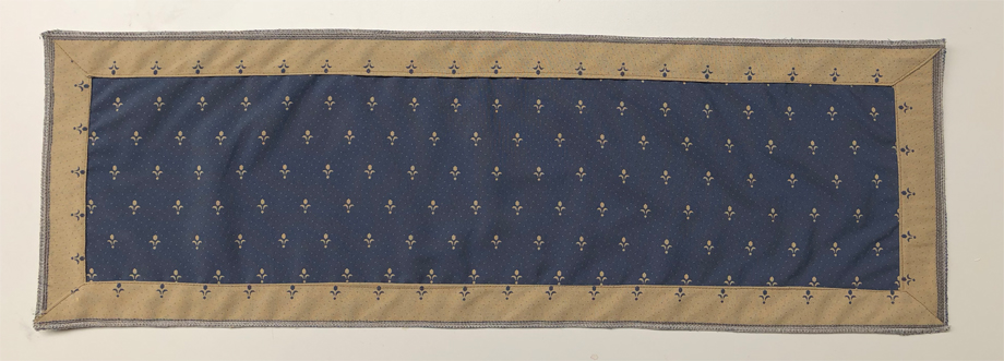 Tischläufer 35/90 cm, Möbelstoff Kundl blau