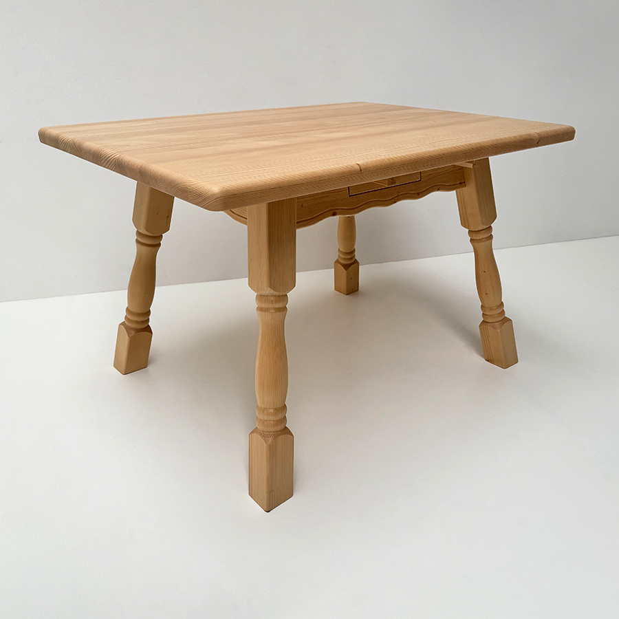 Vierfußtisch 4510 Amberg 130/90 mit Schublade