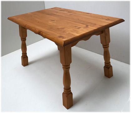 Vierfußtisch Amberg 120/80 cm mit Schublade, Clou 27408 Sonnengold