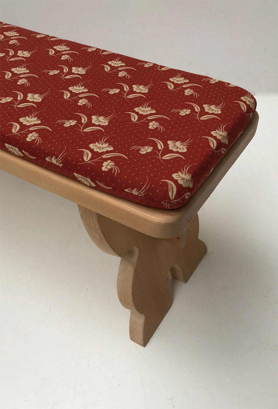 Kissen lose genäht Vorbank groß, Koessen rot, 38 Lagerstoffe preisgleich