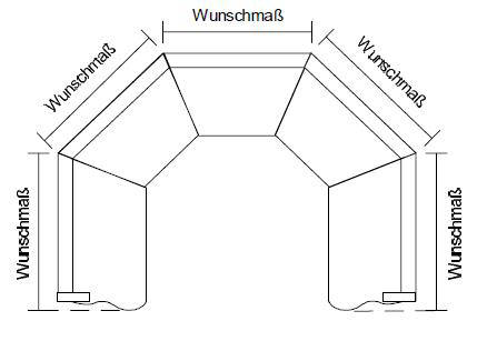 Eckbank Sondermaße, Wunschmaße Eckbank Segmentbank